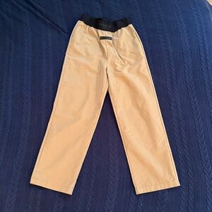 Fear of God Essentials Beige Pants with Dark Waistband size 14/16 boys